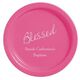 Expressive Script Blessed Paper Plates Image 4 of 5