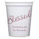 Expressive Script Blessed Stadium Cups Image 1 of 5