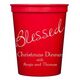 Expressive Script Blessed Stadium Cups Image 2 of 5