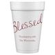 Expressive Script Blessed Styrofoam Cups Image 1 of 5