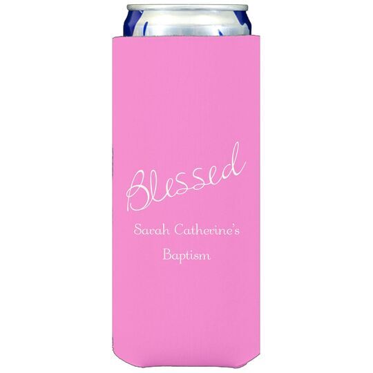 Expressive Script Blessed Collapsible Slim Huggers