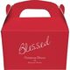 Expressive Script Blessed Gable Favor Boxes Image 2 of 5