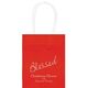 Expressive Script Blessed Mini Twisted Handled Bags Image 4 of 5