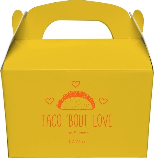 Taco Bout Love Gable Favor Boxes