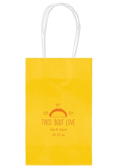 Taco Bout Love Medium Twisted Handled Bags