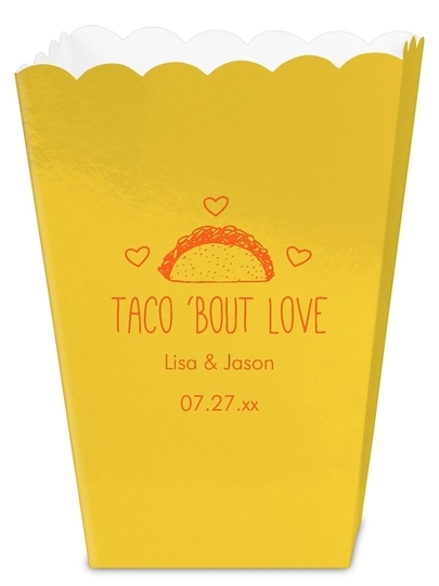 Taco Bout Love Mini Popcorn Boxes