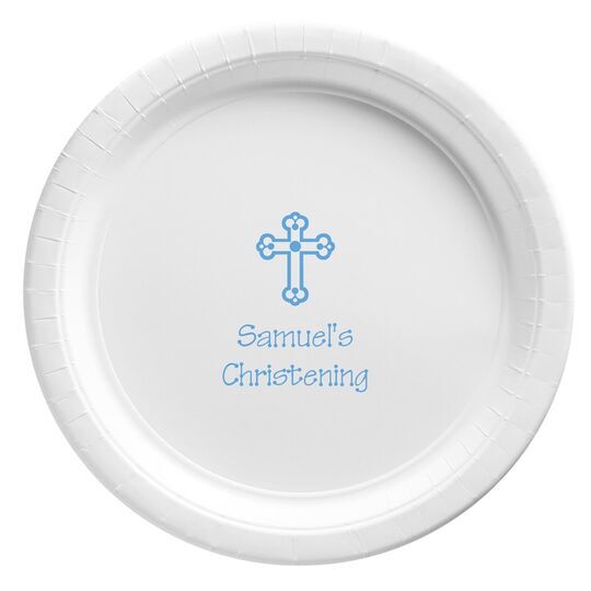 Ornate Cross Paper Plates
