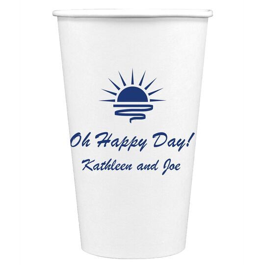 Sunrise Paper Coffee Cups