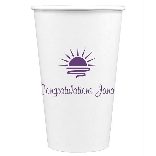Sunrise Paper Coffee Cups