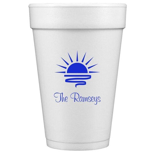 Sunrise Styrofoam Cups