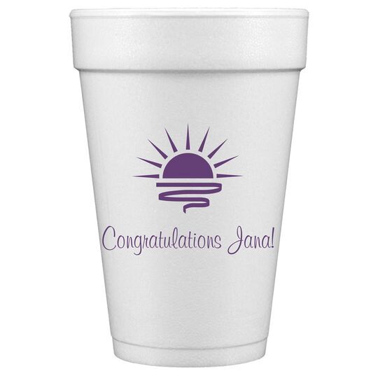 Sunrise Styrofoam Cups