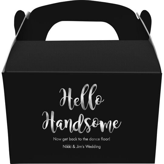 Hello Handsome Gable Favor Boxes