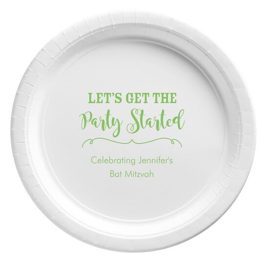 Let's Get the Party Started Paper Plates