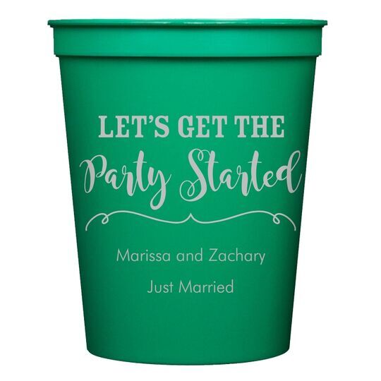 Let's Get the Party Started Stadium Cups