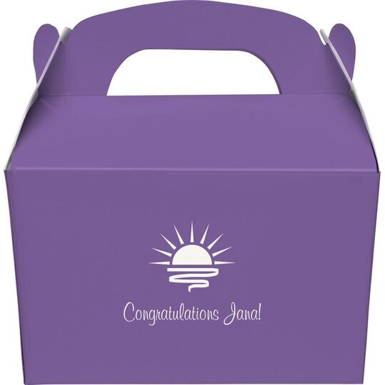 Sunrise Gable Favor Boxes