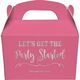 Let's Get the Party Started Gable Favor Boxes Image 7 of 9