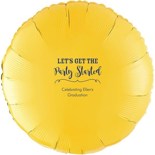 Let's Get the Party Started Mylar Balloons