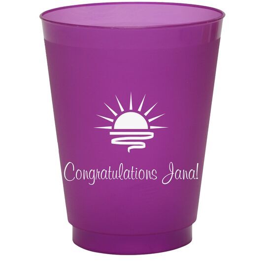 Sunrise Colored Shatterproof Cups