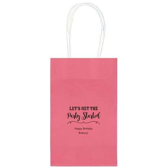 Let's Get the Party Started Medium Twisted Handled Bags