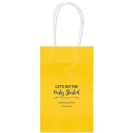 Let's Get the Party Started Medium Twisted Handled Bags