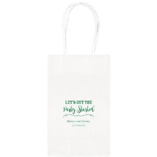 Let's Get the Party Started Medium Twisted Handled Bags