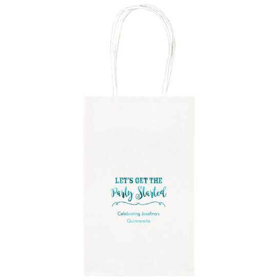 Let's Get the Party Started Medium Twisted Handled Bags