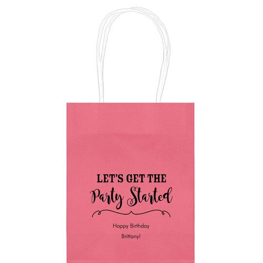 Let's Get the Party Started Mini Twisted Handled Bags