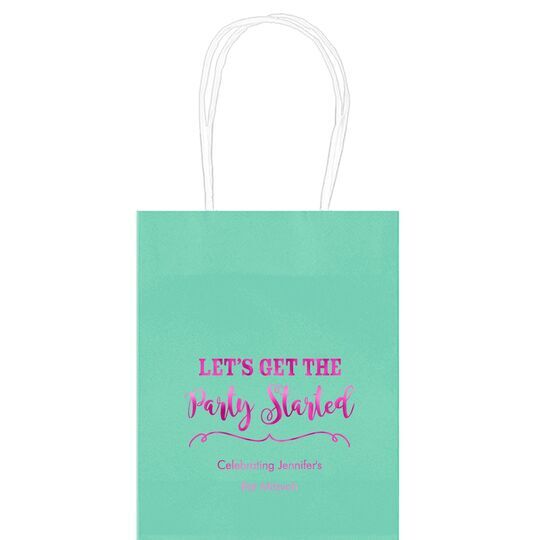 Let's Get the Party Started Mini Twisted Handled Bags