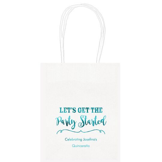 Let's Get the Party Started Mini Twisted Handled Bags