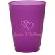 Modern Double Hearts Colored Shatterproof Cups Image 1 of 2