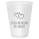 Modern Double Hearts Shatterproof Cups Image 2 of 2
