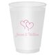Modern Double Hearts Shatterproof Cups Image 1 of 2