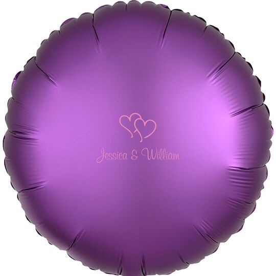 Modern Double Hearts Mylar Balloons