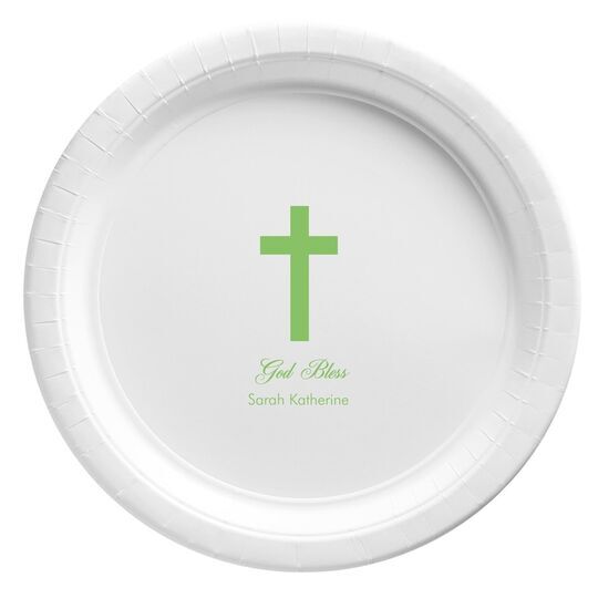 Simple Cross Paper Plates