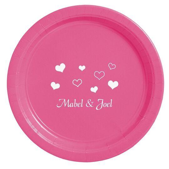 Pretty Hearts Galore Paper Plates