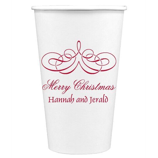 Magnificent Scroll Paper Coffee Cups