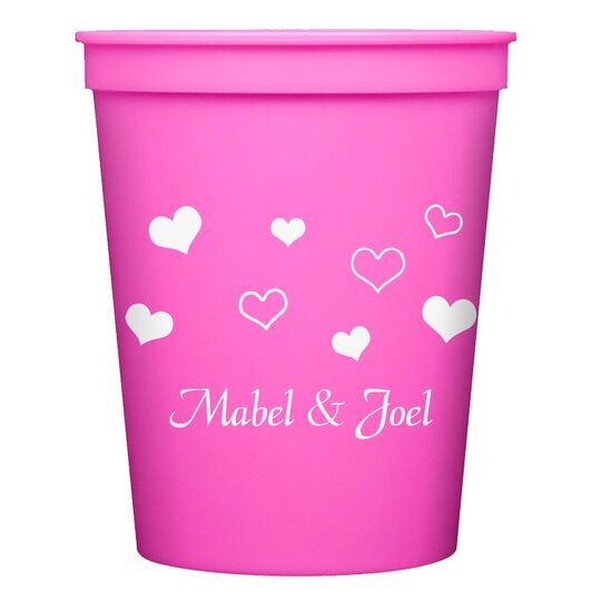 Pretty Hearts Galore Stadium Cups