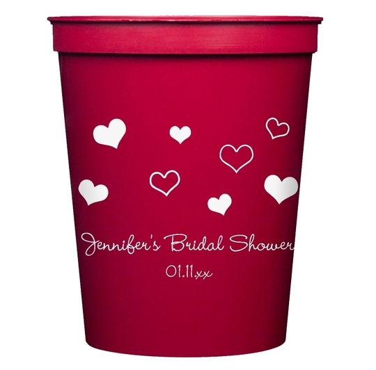 Pretty Hearts Galore Stadium Cups