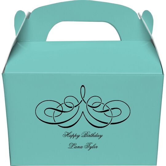 Magnificent Scroll Gable Favor Boxes