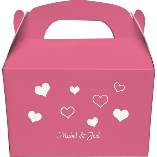 Pretty Hearts Galore Gable Favor Boxes