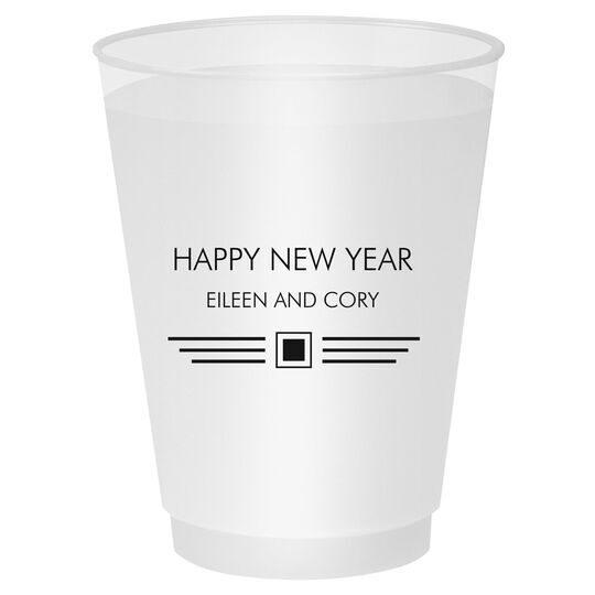 Modern Deco Scroll Shatterproof Cups