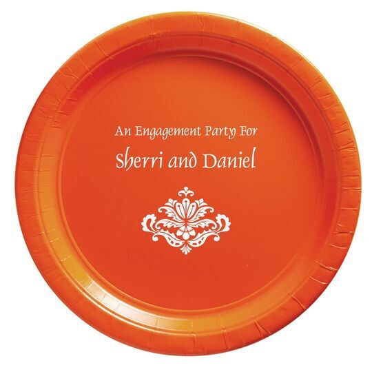 Simply Ornate Scroll Paper Plates