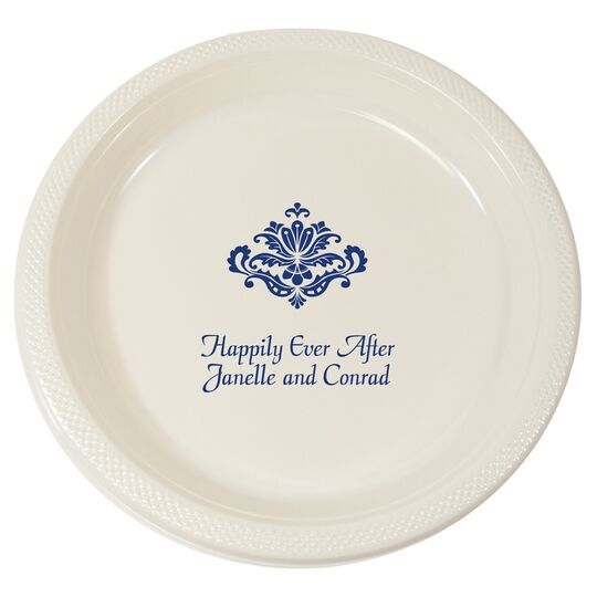 Simply Ornate Scroll Plastic Plates