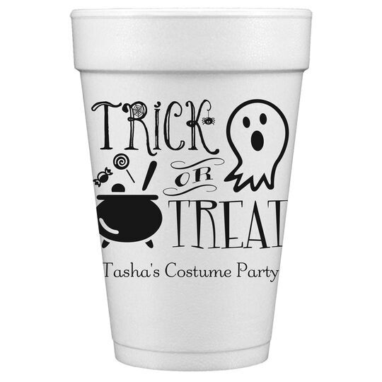 Trick or Treat Styrofoam Cups