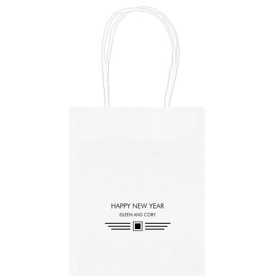 Modern Deco Scroll Mini Twisted Handled Bags