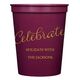 Expressive Script Celebrate Stadium Cups Image 4 of 5