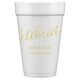 Expressive Script Celebrate Styrofoam Cups Image 2 of 5