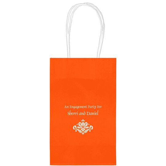 Simply Ornate Scroll Medium Twisted Handled Bags