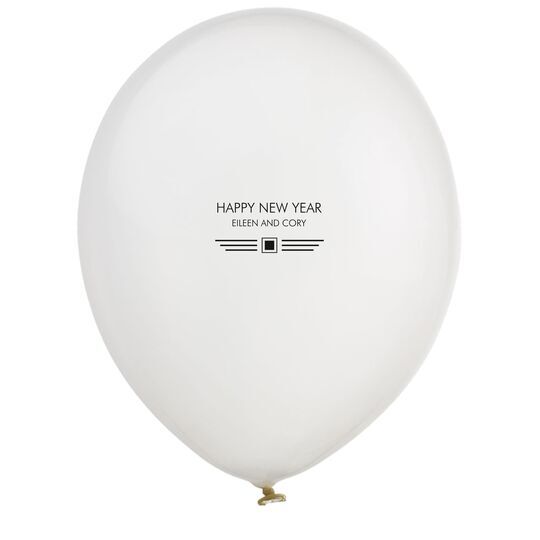 Modern Deco Scroll Latex Balloons