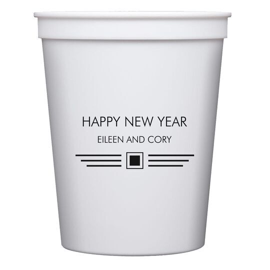 Modern Deco Scroll Stadium Cups